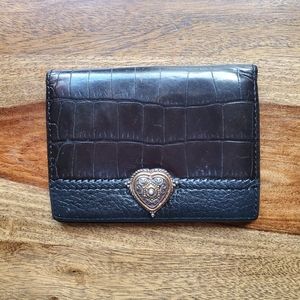 Brighton Leather Black Card Case